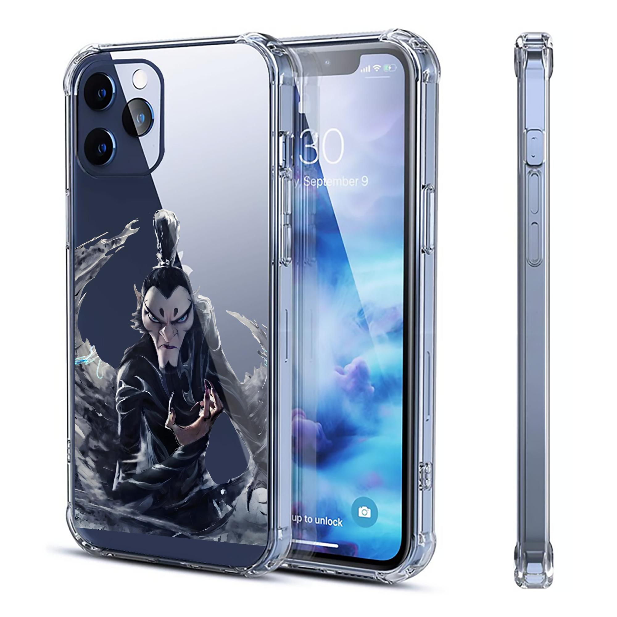 （画像用） Ne Zha 2 ナタ 魔童の大暴れ 【iPhone 12シリーズ対応】透明スマホケース（クリアソフトケース）